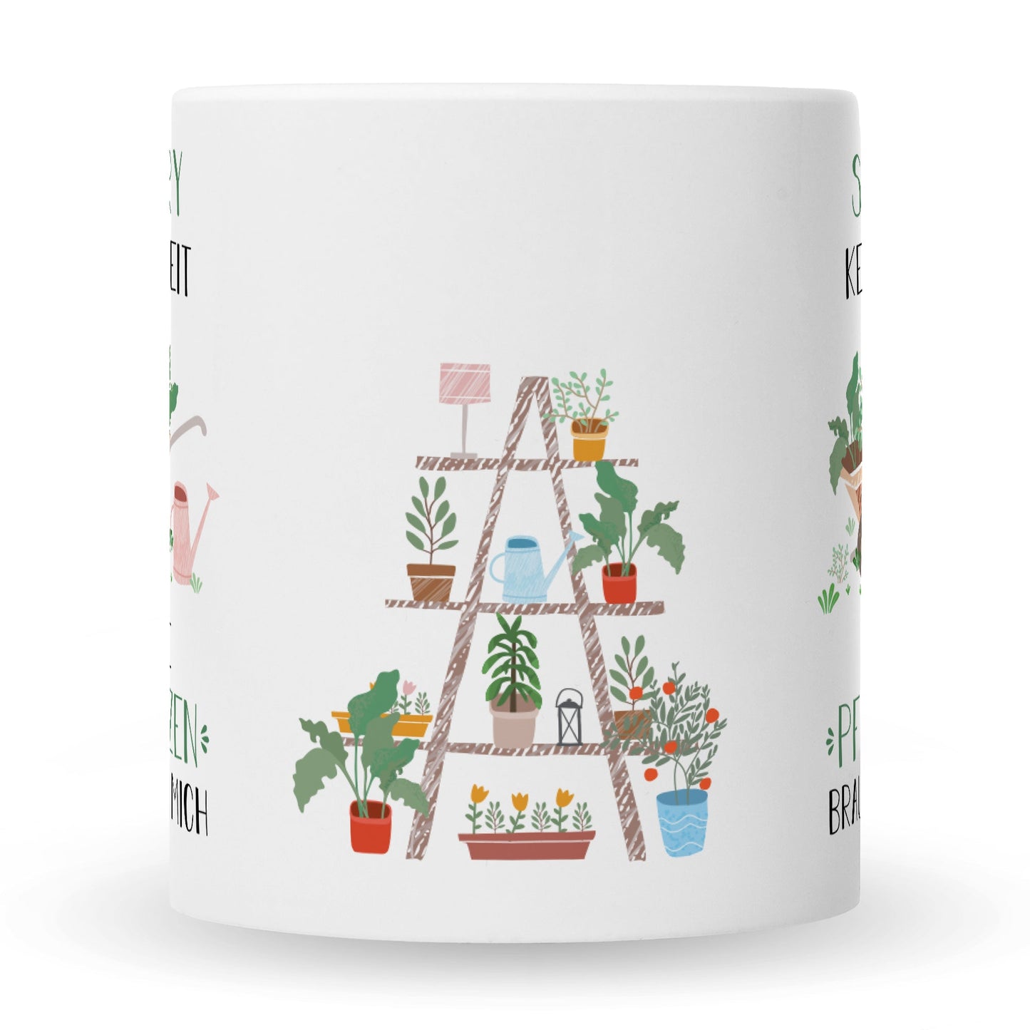 Bedruckte Tasse mit Spruch Meine Pflanzen brauchen mich