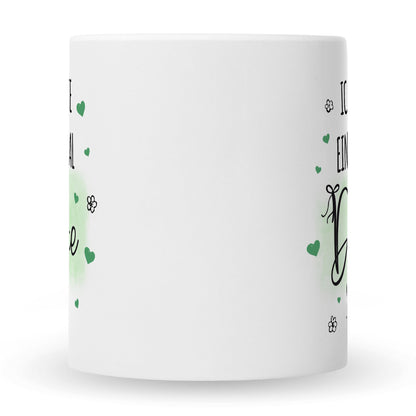 Bedruckte Tasse mit Spruch Wollte einfach mal danke sagen