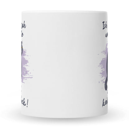 Bedruckte Tasse mit Spruch Ich kam, sah und hatte direkt keinen Bock V2