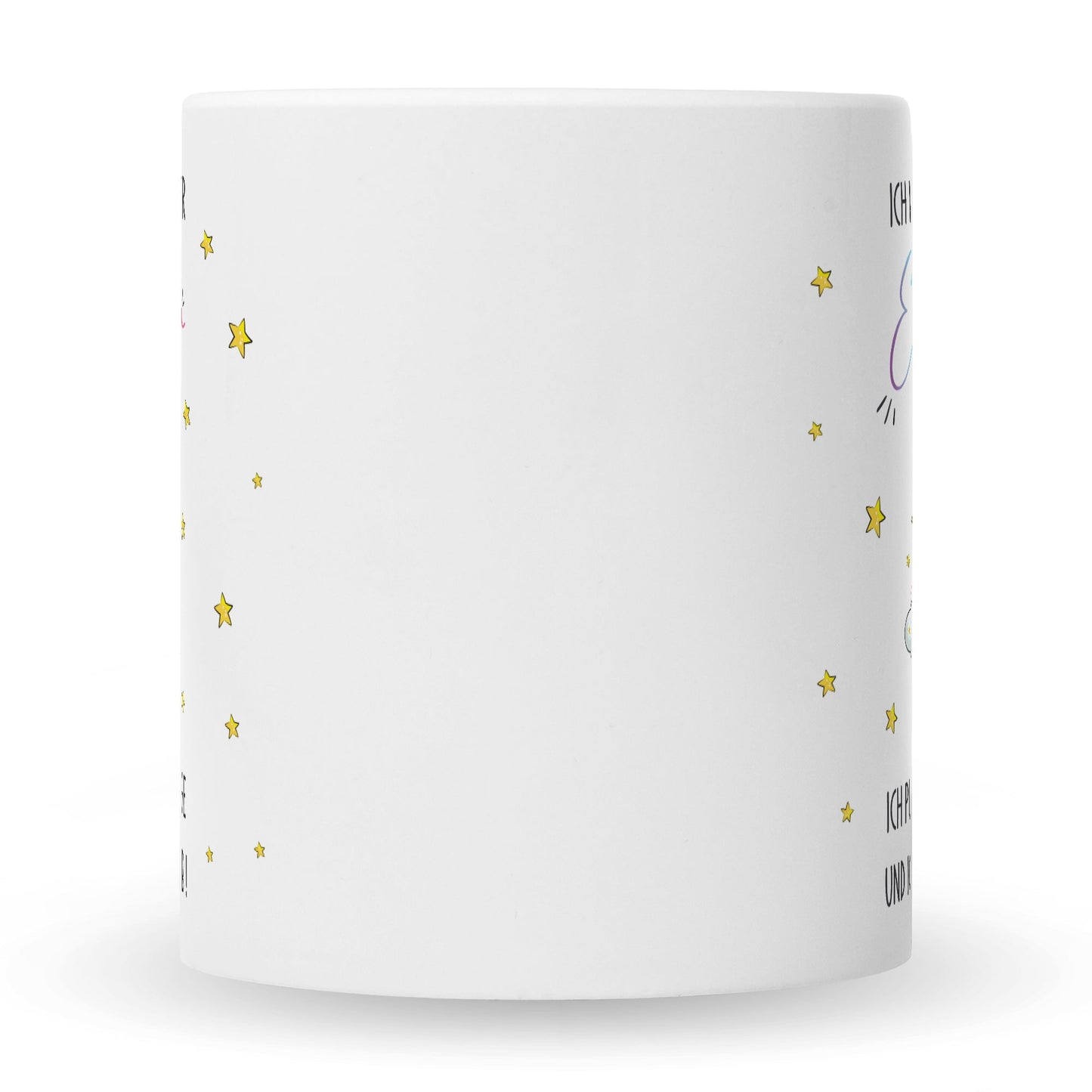 Bedruckte Tasse mit Spruch Königin der Einhörner