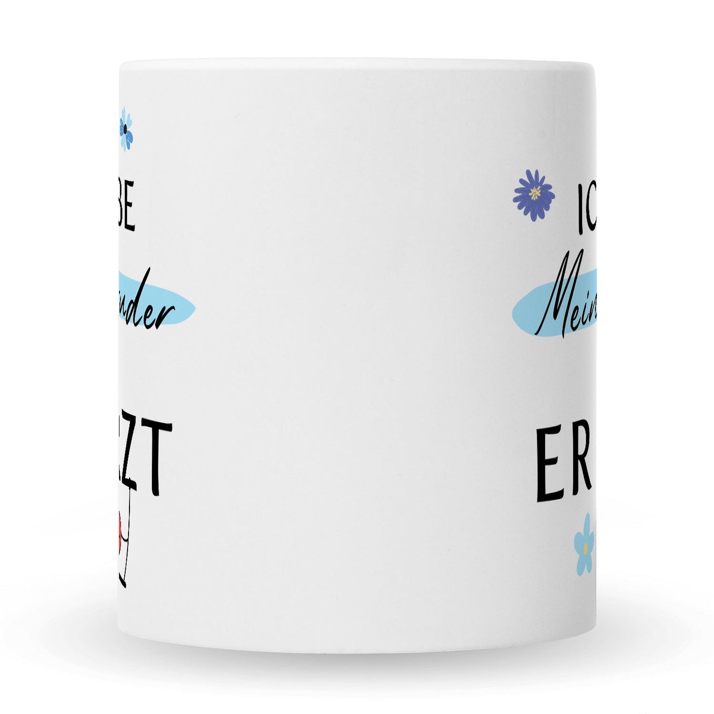 Bedruckte Tasse mit Spruch Ich liebe meinen Bruder obwohl er furzt