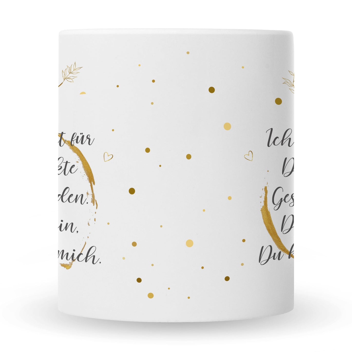 Bedruckte Tasse Schatz Ich habe versucht
