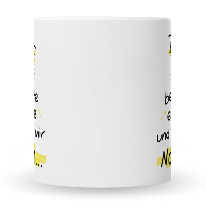 Bedruckte Tasse mit Spruch Ich beobachte euch alle