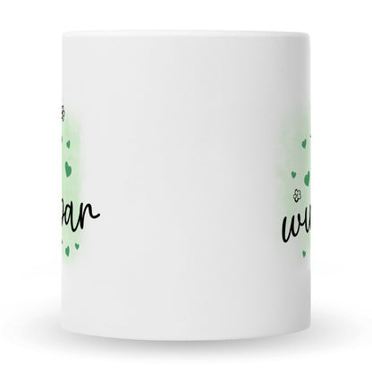 Bedruckte Tasse mit Spruch Du bist wunderbar