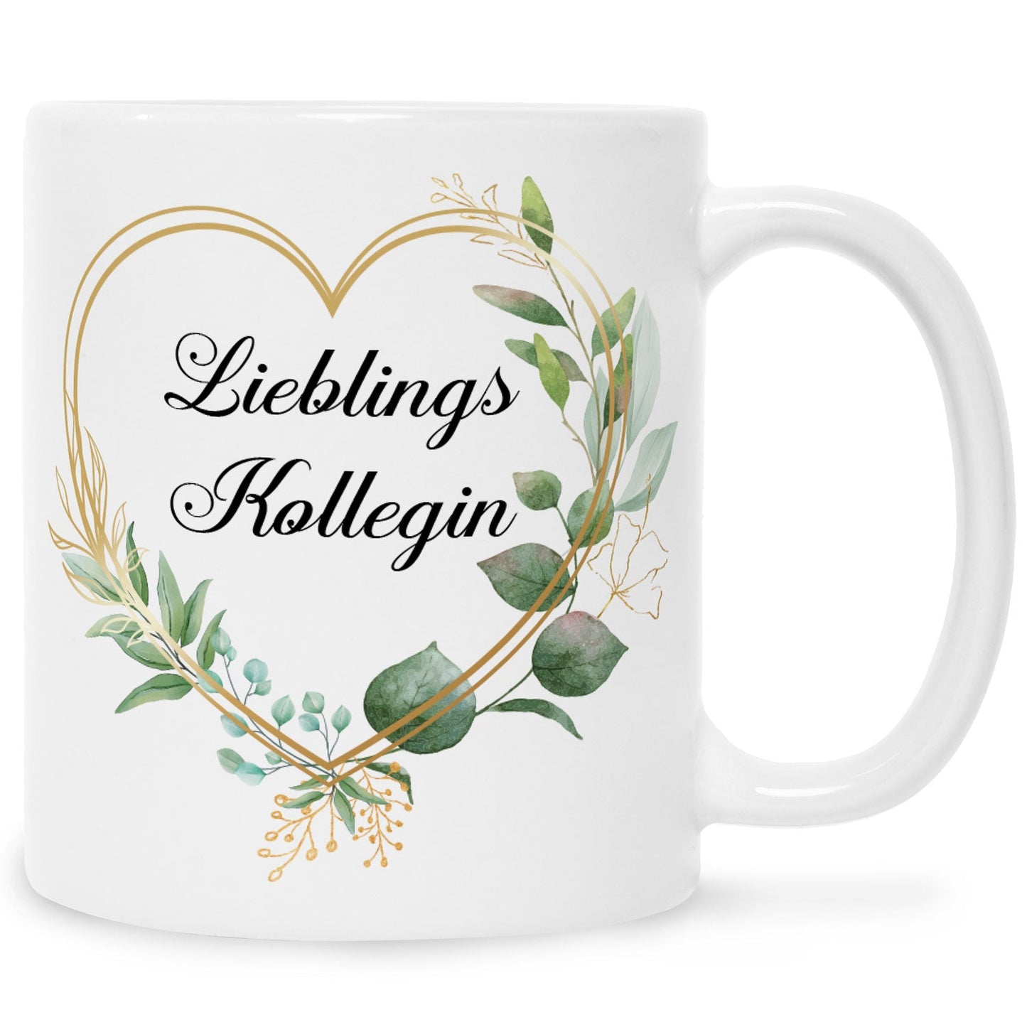 Bedruckte Tasse mit Spruch Lieblingskollegin