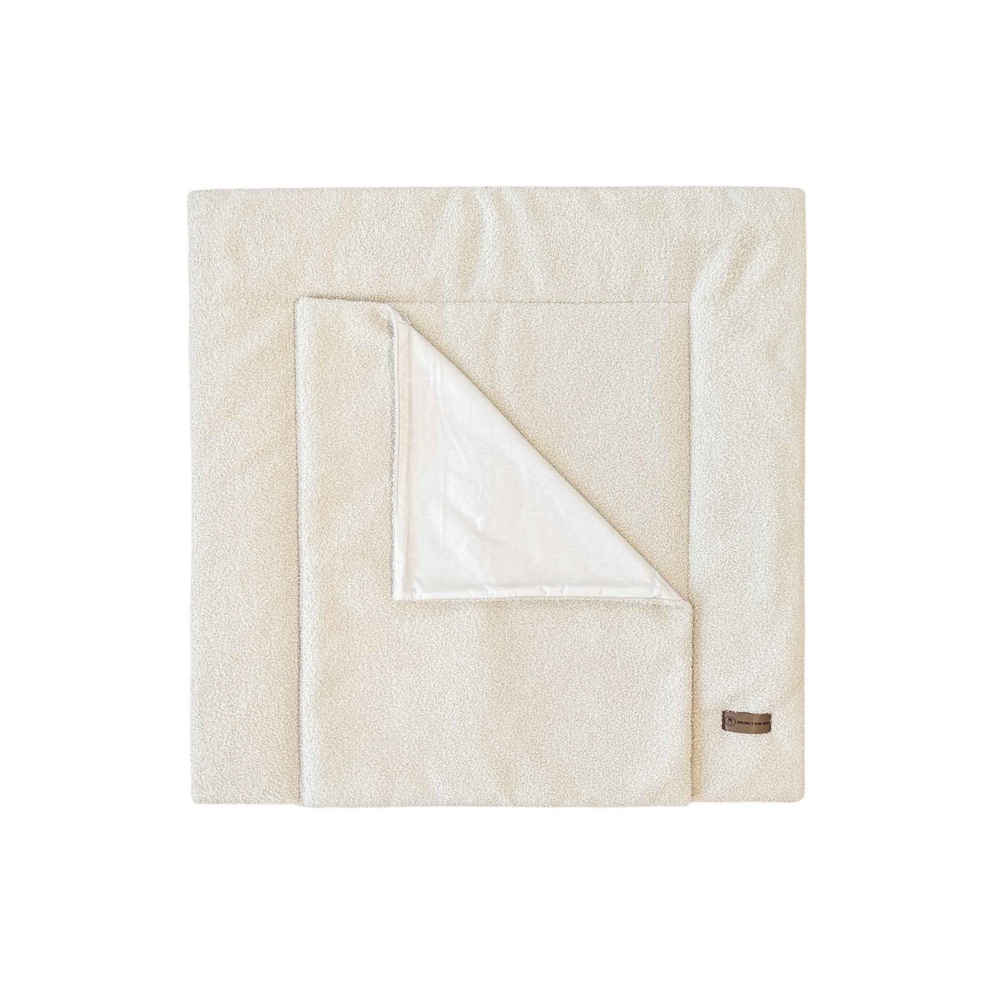 Wickelauflage Teddy Boucle mit Unterlage – natürlich & kuschelig für dein Baby
