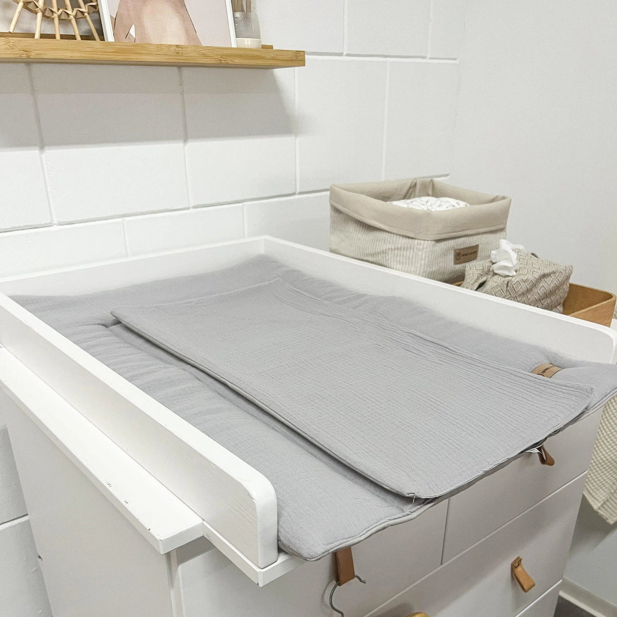 Wickelauflage Musselin – mit Unterlage, weich