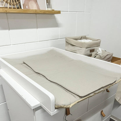 Wickelauflage Musselin – mit Unterlage, weich