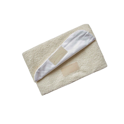 Wickelunterlage Teddystoff Bouclé – praktische Windeltasche für unterwegs