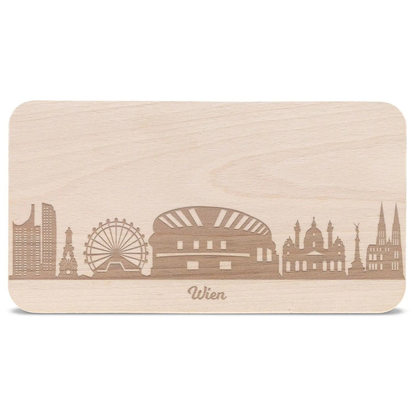 Frühstücksbrettchen Skyline Wien