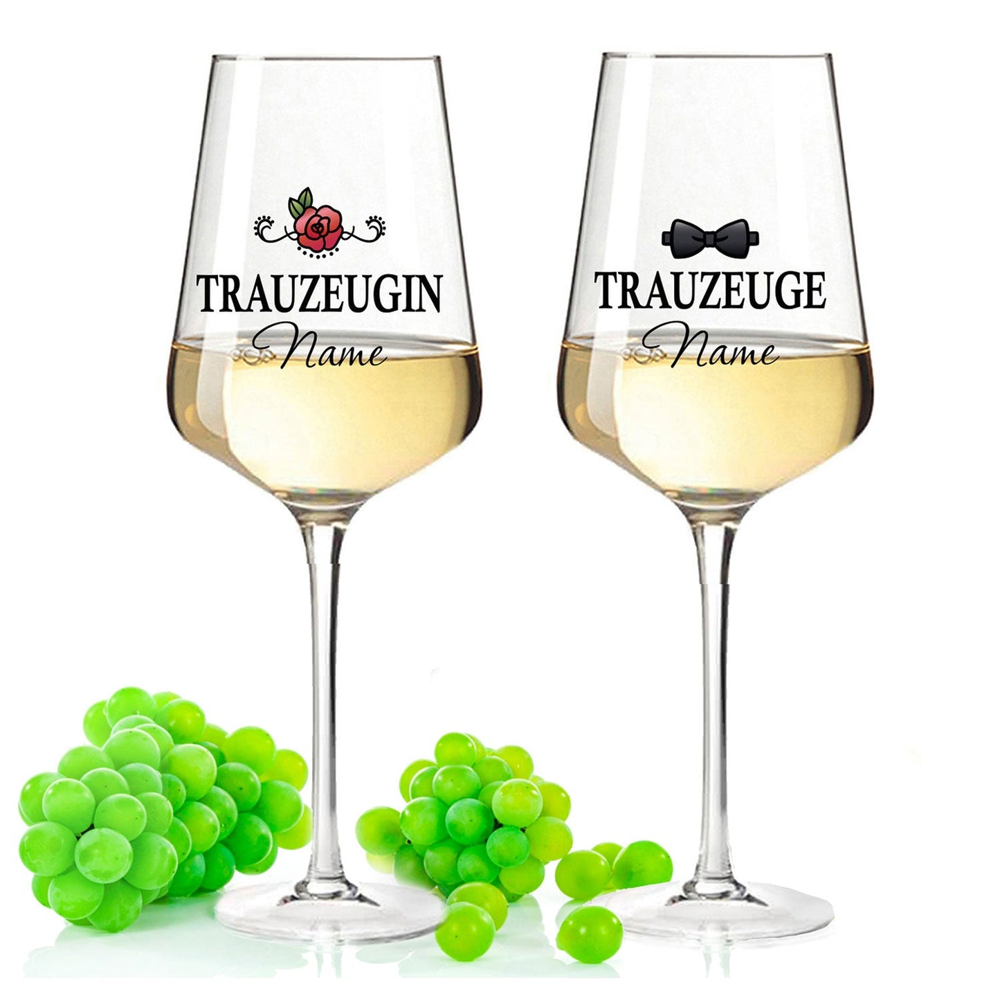Leonardo Weinglas mit Gravur "Trauzeuge"