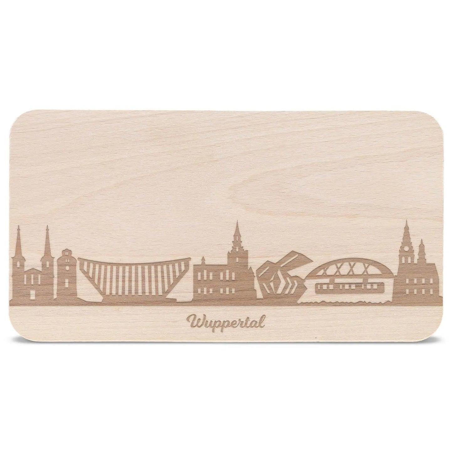 Frühstücksbrettchen Skyline Wuppertal