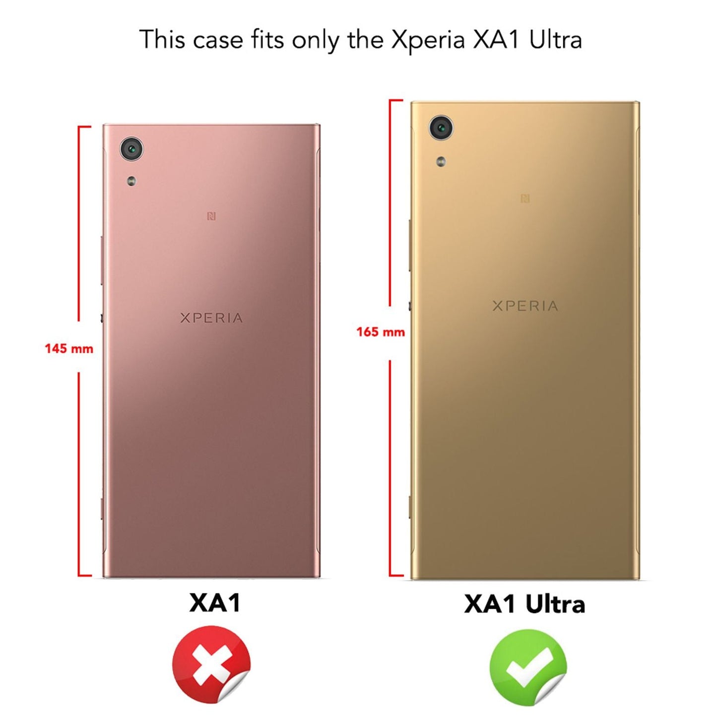 NALIA Silikonhülle für Sony Xperia XA1 Ultra – Rutschfest & Matt – VORTEX (Gebürstete Optik & Carbon Design) – Marke aus Berlin