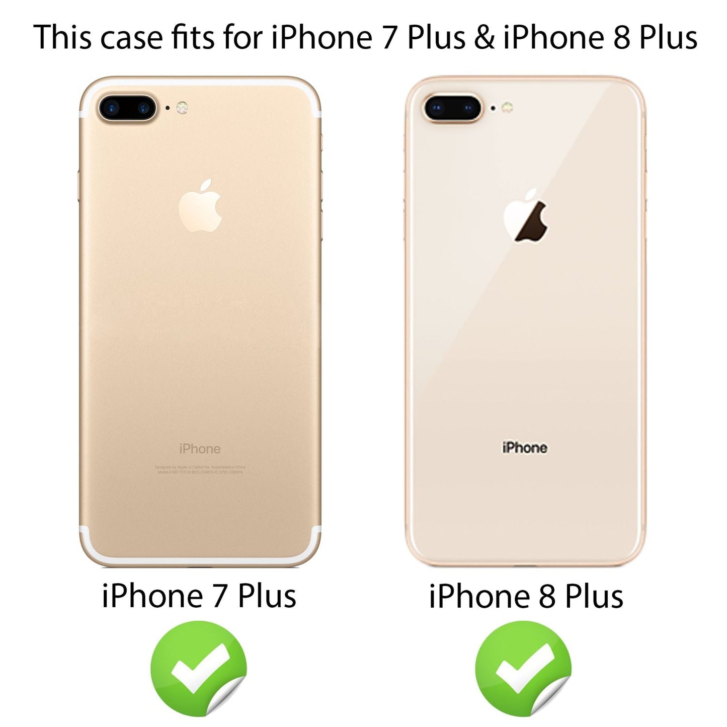 NALIA Glitzerhülle für iPhone 7 Plus / 8 Plus – Funkelndes Silikon Case – DAZZLIN (Transparent & Stoßfest) – Marke aus Berlin