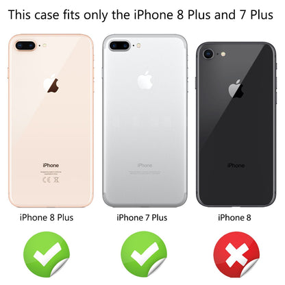 NALIA 360° Hülle für iPhone 7 Plus / 8 Plus – Vorne & Hinten Schutz – 360GUARD (Full-Body Case) – Marke aus Berlin