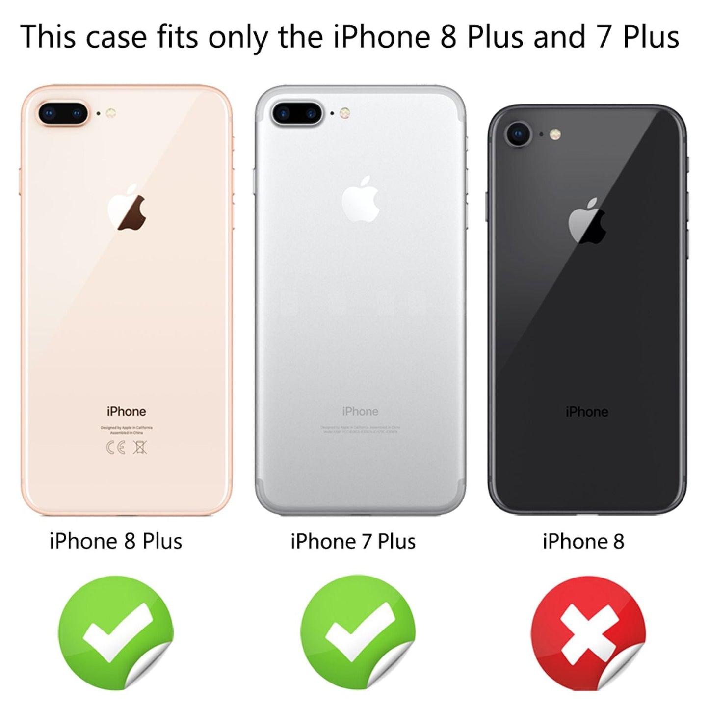 NALIA 360° Hülle für iPhone 7 Plus / 8 Plus – Vorne & Hinten Schutz – 360GUARD (Full-Body Case) – Marke aus Berlin