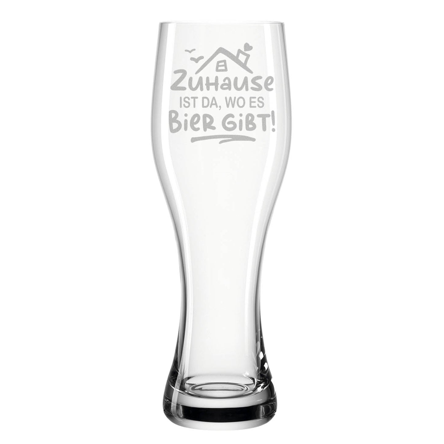 Leonardo Weizenglas "Zuhause ist da, wo es Bier gibt"
