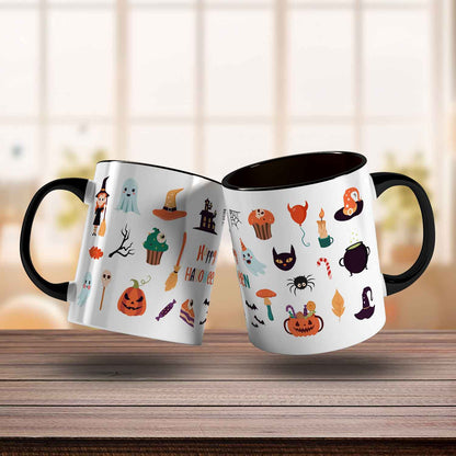 Bedruckte Tasse im Halloween Motive Design