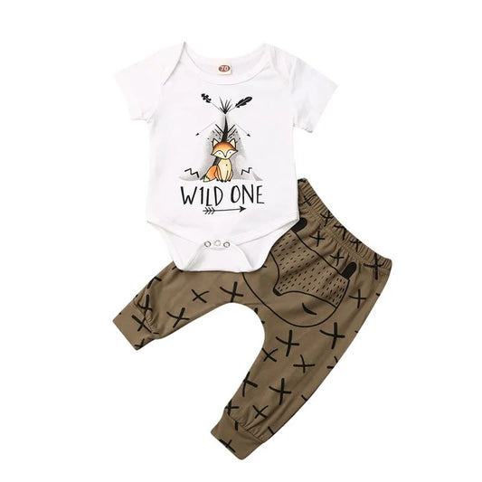 Baby Mädchen Kleidung Set Druck Cartoon - Meloni2