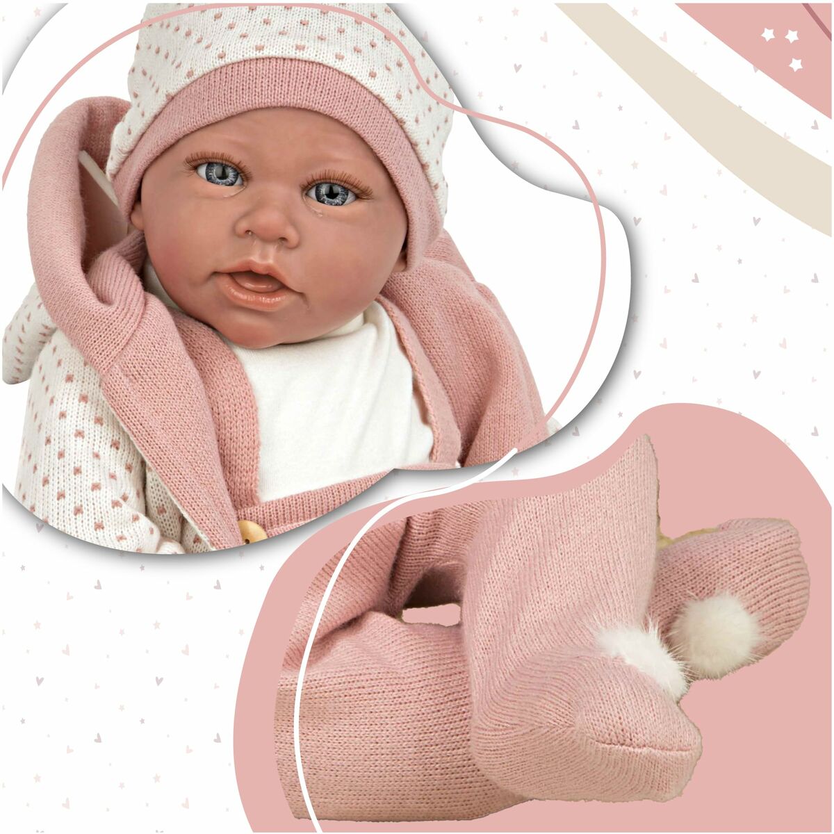 Babypuppe Arias Elegance Anuk 54 cm - Meloni2