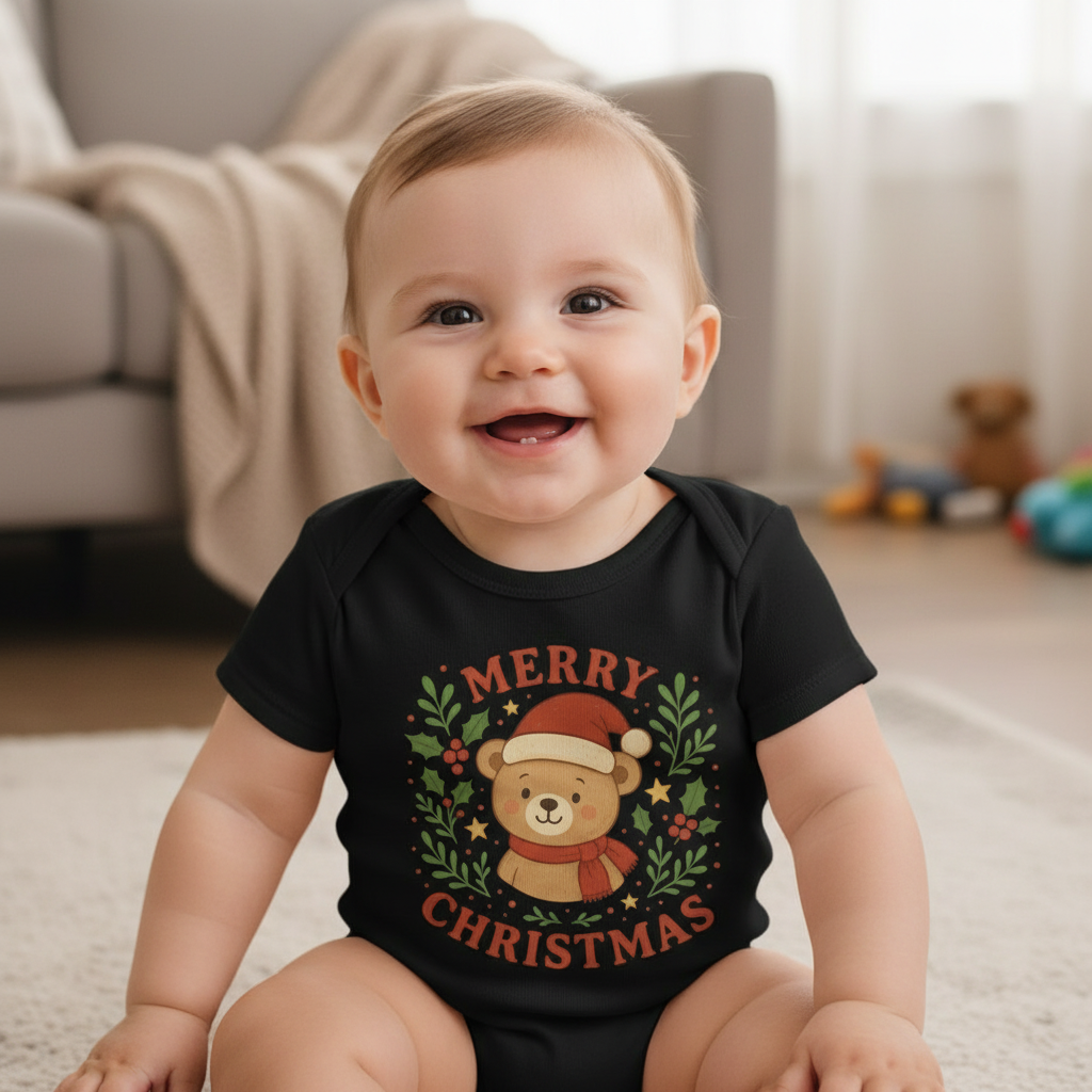 Baby-Jersey-Body schwarz exklusiv bei Meloni2.com