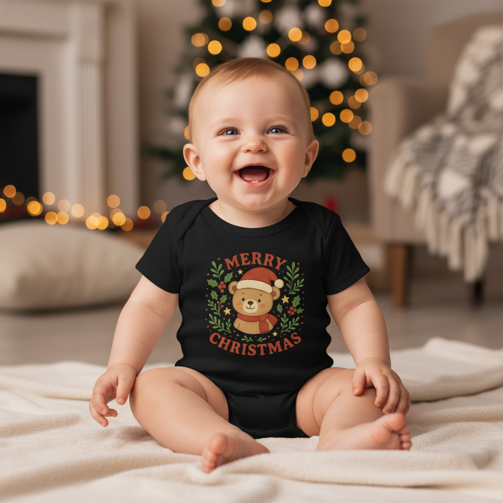 Baby-Jersey-Body schwarz exklusiv bei Meloni2.com