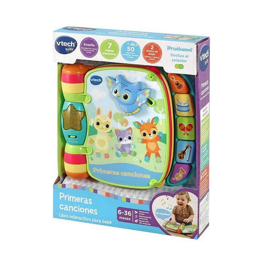 Vtech baby spielzeug buch mit bunten cartoon-tieren und musikalischen tasten für frühe lernlieder