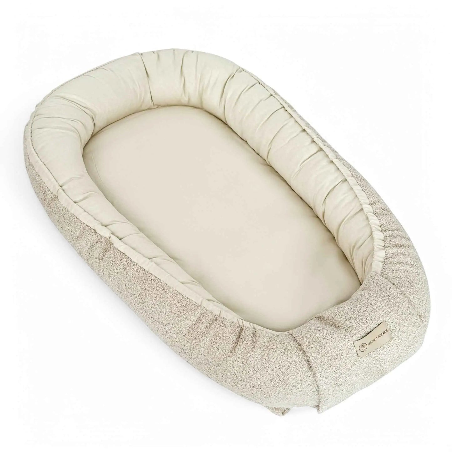 Babynestchen Teddystoff-Boucle – mitwachsender Baby-Kokon