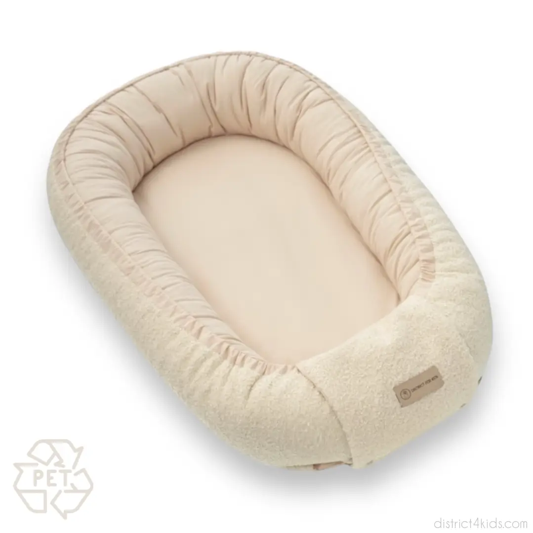 Babynestchen Teddystoff-Boucle – mitwachsender Baby-Kokon