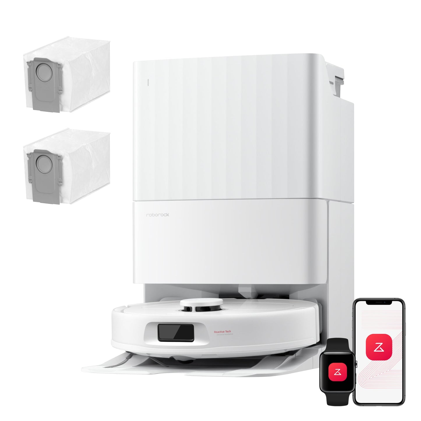 Roborock Qrevo S Pro Saug- und Wischroboter – Saugkraft von 18.500 Pa und Multifunktions-Dockingstation