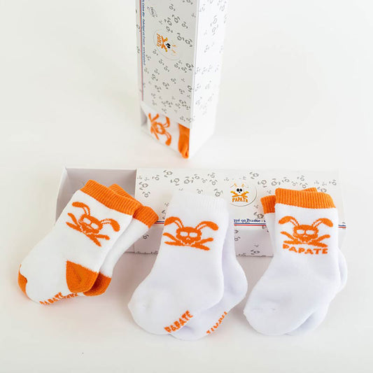 Newborn Socks in Organic Cotton - Meloni2