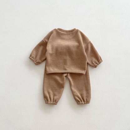 Infant Baby Bear Head Long-sleeved Combo Pants In Sets - Meloni2