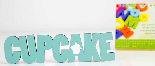 CupCake Deko Schriftzug