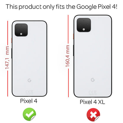 NALIA Schutzglas kompatibel mit Google Pixel 4 Glas, 9H Full-Cover Screen Display Schutz, Handy Schutzfolie Bildschirm-Abdeckung Schutz-Film Protector Tempered Glass Case Klar - Transparent Schwarz