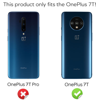 NALIA (2-Pack) Schutzglas kompatibel mit OnePlus 7T Glas, 9H Full-Cover Screen Display Schutz, Clear Handy Schutzfolie Bildschirm-Abdeckung Schutz-Film Protector Tempered Glass - Transparent Schwarz