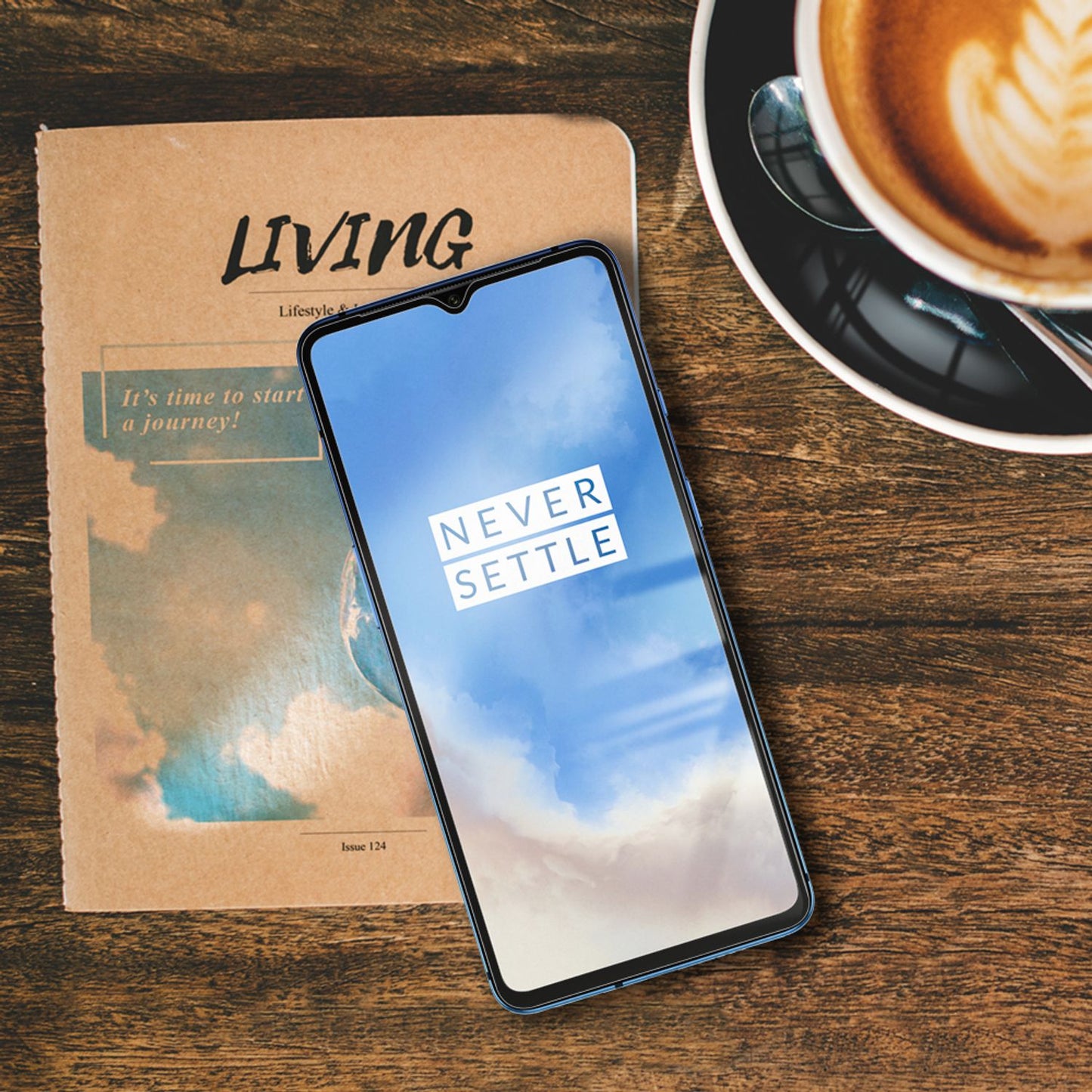 NALIA (2-Pack) Schutzglas kompatibel mit OnePlus 7T Glas, 9H Full-Cover Screen Display Schutz, Clear Handy Schutzfolie Bildschirm-Abdeckung Schutz-Film Protector Tempered Glass - Transparent Schwarz