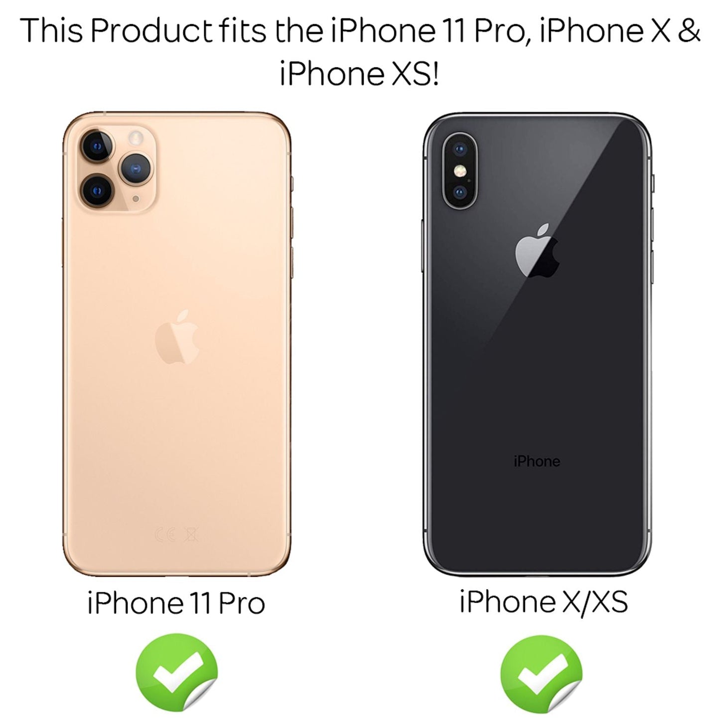 NALIA (2x) Schutzglas & Applikator kompatibel mit iPhone 11 Pro/ X/ Xs, 9H Glasfolie mit Schablone für einfache Installation, hoher Handy Displayschutz Hartglas Abdeckung Tempered Glass - Transparent