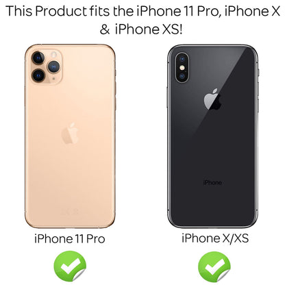 NALIA (2x) Schutzglas & Applikator kompatibel mit iPhone 11 Pro/ X/ Xs, 9H Full-Screen Glasfolie mit Schablone für einfache Installation, Handy Displayschutz Tempered Glass - Transparent (schwarz)