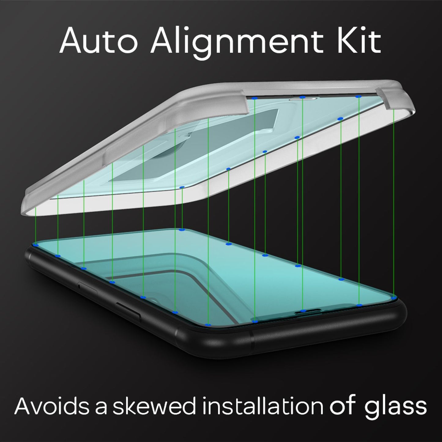 NALIA (2x) Glas & Applikator kompatibel mit iPhone 11 Pro Max/ Xs Max, 9H Full-Screen Schutzglas mit Schablone für einfache Installation, Handy Displayschutz Tempered Glass - Transparent (schwarz)