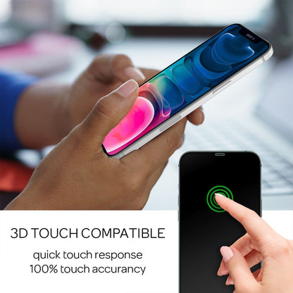 NALIA 4x Schutzglas & 1x Schablone - Set kompatibel mit iPhone 13 Mini Glas, 9H Full-Screen Glasfolie [Case-Friendly] mit Applikator, einfache Installation, hoher Handy Displayschutz - Transparent