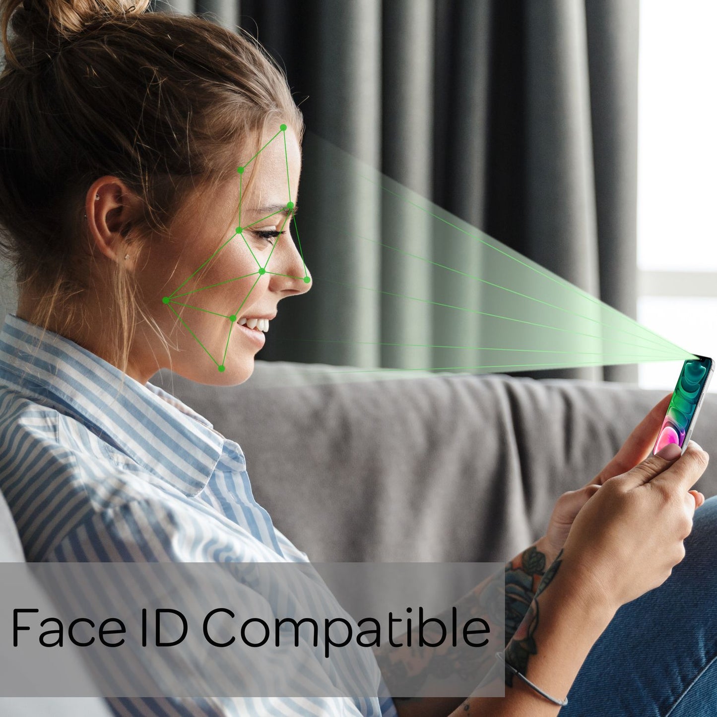 NALIA 4x Schutzglas & 1x Schablone - Set kompatibel mit iPhone 13/ iPhone 13 Pro Glas, 9H Full-Screen Glasfolie [Case-Friendly] mit Applikator einfache Installation, Handy Displayschutz - Transparent