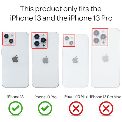 NALIA 4x Schutzglas & 1x Schablone - Set kompatibel mit iPhone 13/ iPhone 13 Pro Glas, 9H Full-Screen Glasfolie [Case-Friendly] mit Applikator einfache Installation, Handy Displayschutz - Transparent