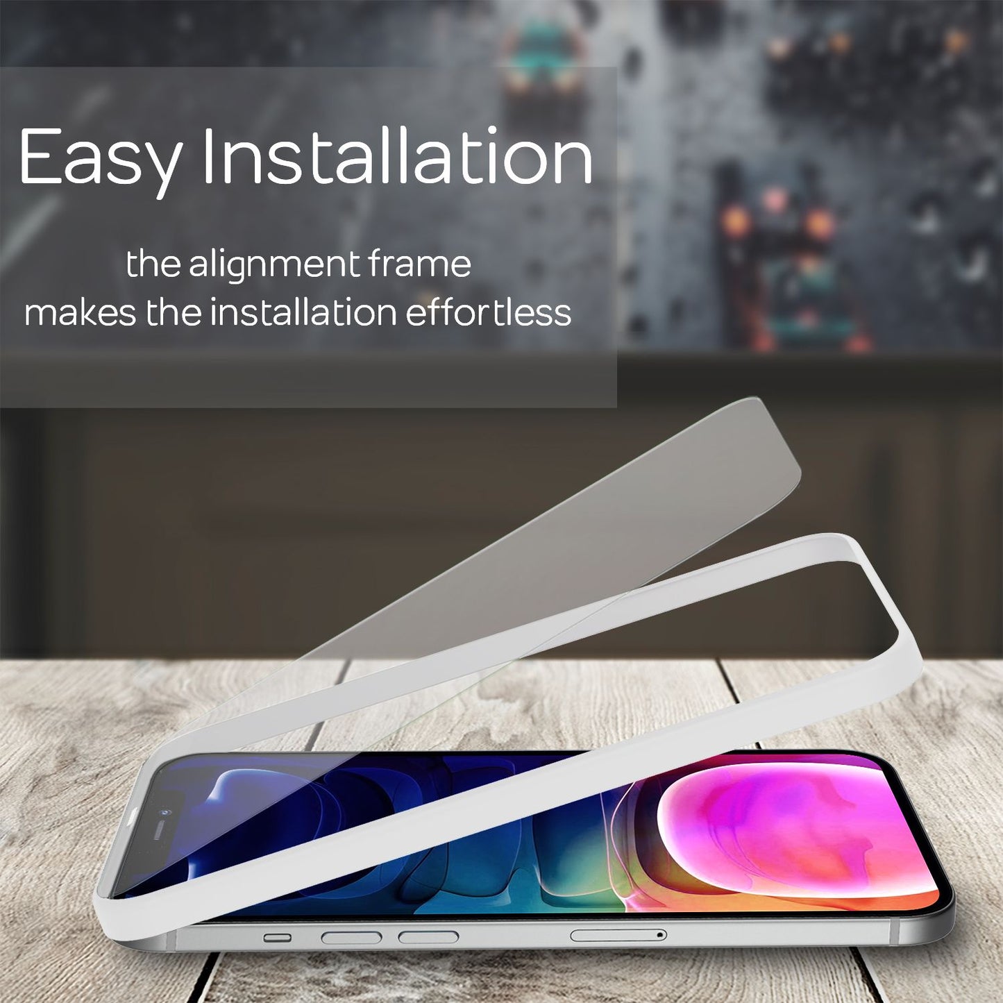 NALIA 4x Schutzglas & 1x Schablone - Set kompatibel mit iPhone 13 Pro Max Glas, 9H Full-Screen Glasfolie [Case-Friendly] mit Applikator, einfache Installation, hoher Handy Displayschutz - Transparent