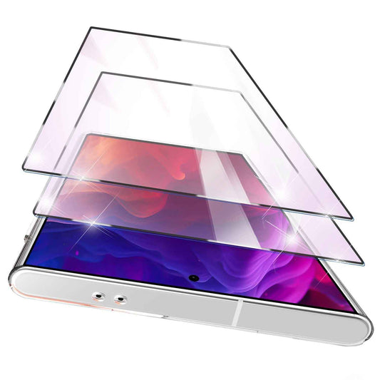 NALIA 2x Schutzglas für Samsung Galaxy S24 Ultra – Montagerahmen & 9H Full-Screen – ARMORGLASSX PRO (Glasfolie Transparent & Case-Friendly) – Marke aus Berlin