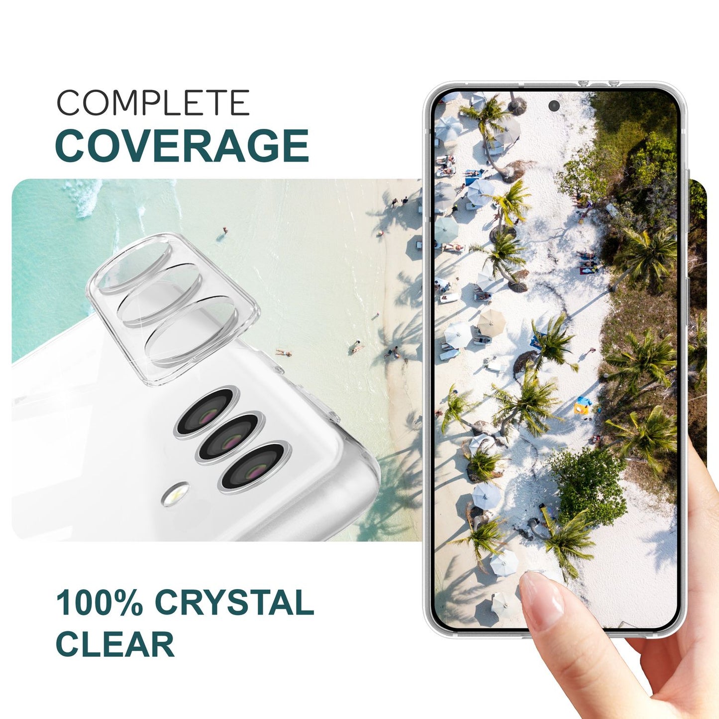 NALIA [2 Stück] Kamera-Schutzglas kompatibel mit Samsung Galaxy S24 Plus Glas, Klarer Robuster Linsen-Schutz für Rückkamera, Gehärtete Glasfolie mit Zwischenraum-Abdeckung, Anti-Gelb Kameraschutz