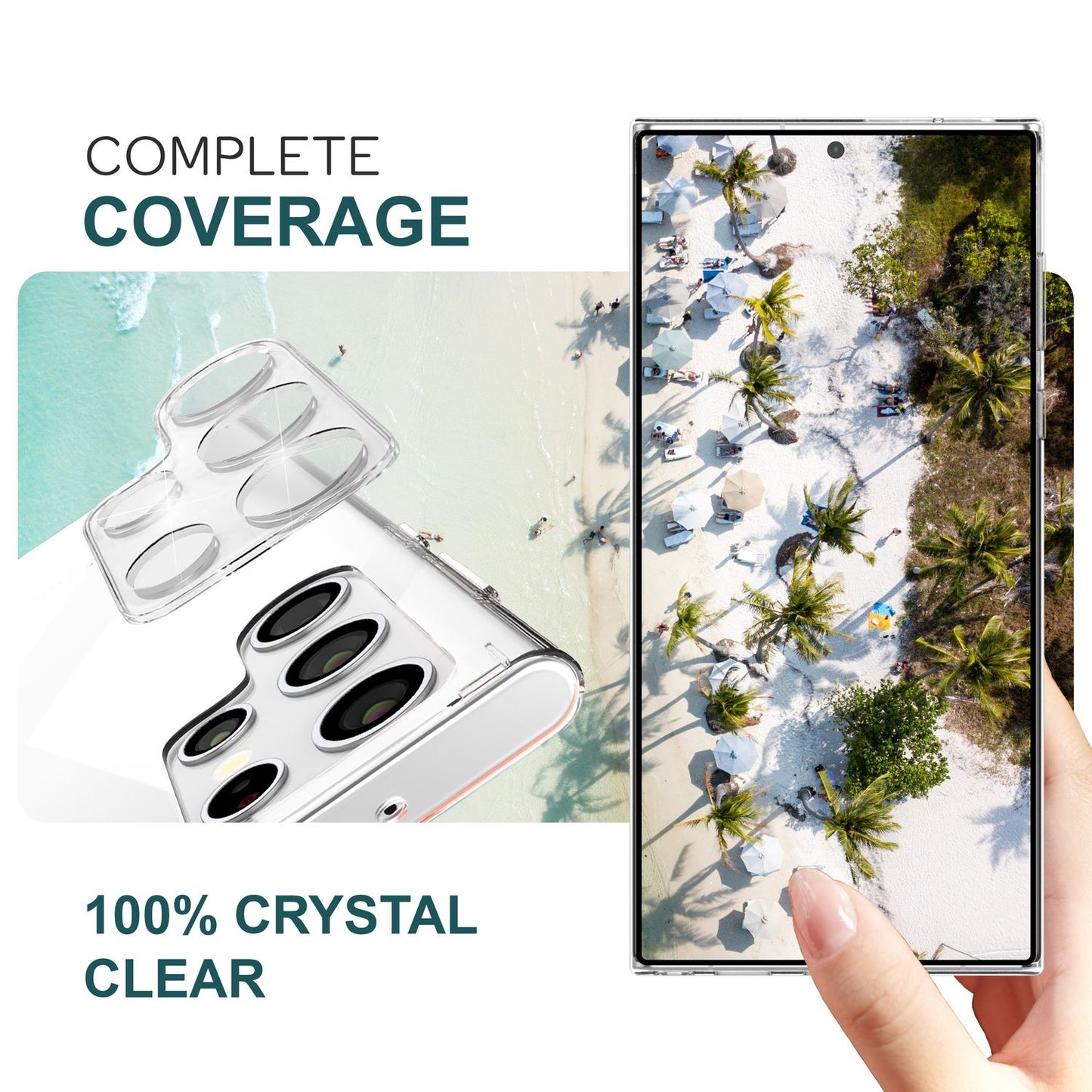 NALIA [2 Stück] Kamera-Schutzglas kompatibel mit Samsung Galaxy S24 Ultra Glas, Klarer Robuster Linsen-Schutz für Rückkamera, Gehärtete Glasfolie mit Zwischenraum-Abdeckung, Anti-Gelb Kameraschutz