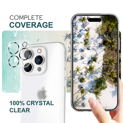 NALIA 2x Kamera-Schutzglas kompatibel mit iPhone 16 Pro Max Glas, Klarer Linsen-Schutz für Rückkamera, Kameraglas 9H Tempered Glass Protector Glasfolie Zwischen-Abdeckung, Kameraschutz Transparent
