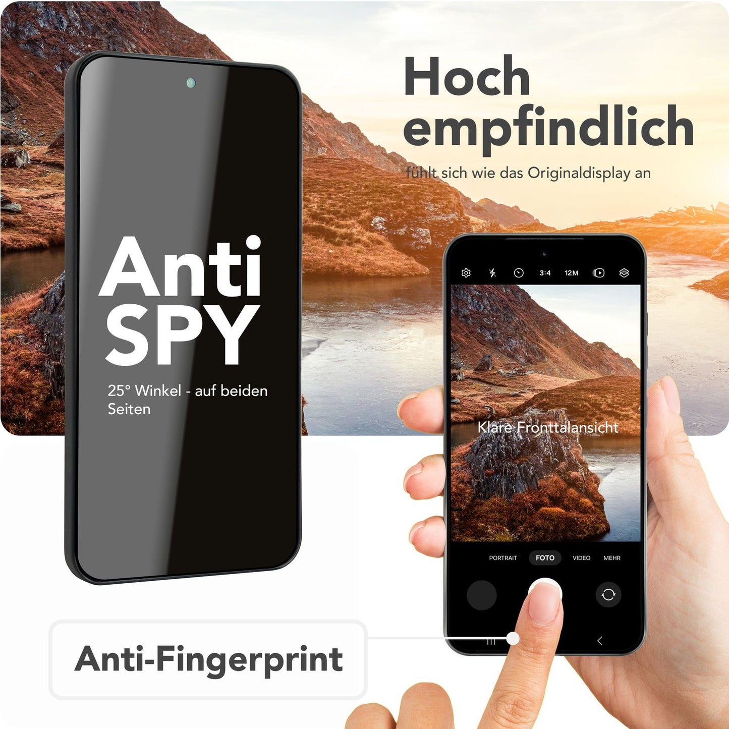 NALIA Privacy Blickschutzglas für Samsung Galaxy S25 – Inkl. Montagerahmen & 9H Härte – ANTISPYX PRO (Anti-Spy Displayschutz Full-Cover) – Marke aus Berlin
