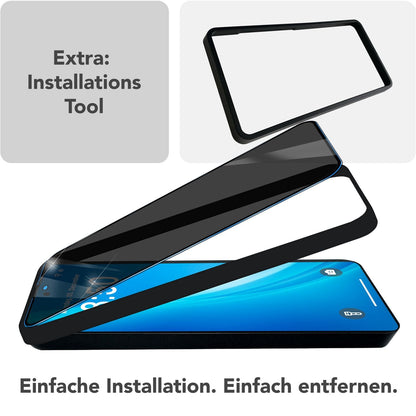 NALIA Privacy Blickschutzglas für Samsung Galaxy S25 – Inkl. Montagerahmen & 9H Härte – ANTISPYX PRO (Anti-Spy Displayschutz Full-Cover) – Marke aus Berlin