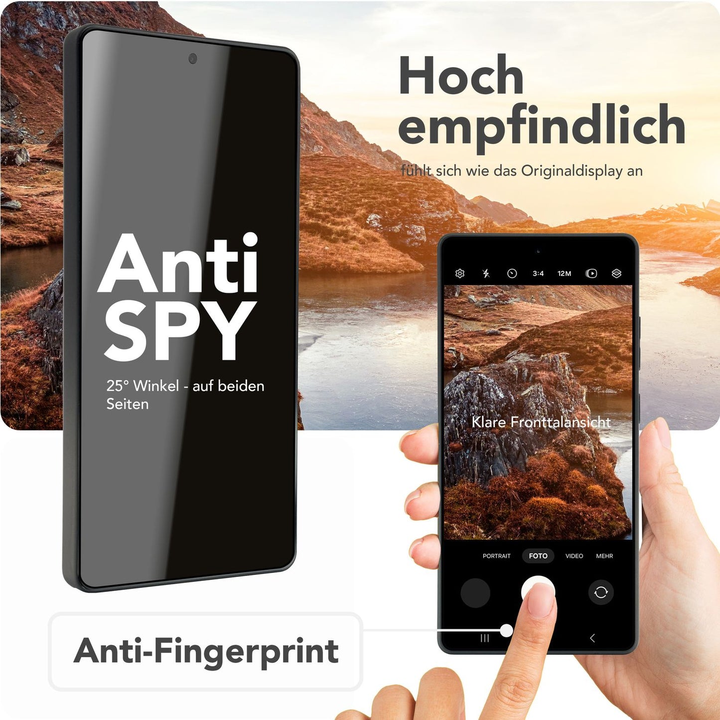 NALIA Privacy Blickschutzglas für Samsung Galaxy S25 Ultra – Inkl. Montagerahmen & 9H Härte – ANTISPYX PRO (Anti-Spy Displayschutz Full-Cover) – Marke aus Berlin